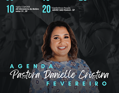 Agenda Pastora Danielle Cristina
