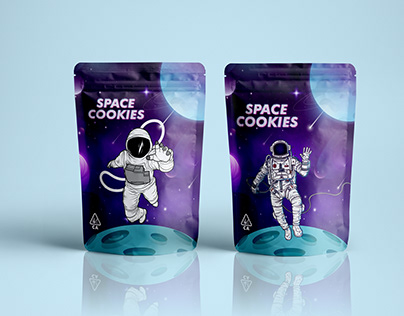 Space Cookies Packaging Design