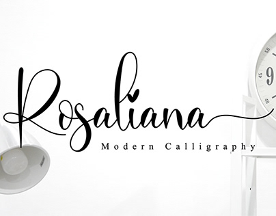 Free Rosaliana Calligraphy Font