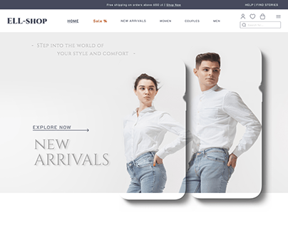 ELL-SHOP Clothing eCommerce Lading Page