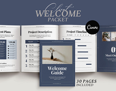 Client Welcome & Pricing Packet for CANVA