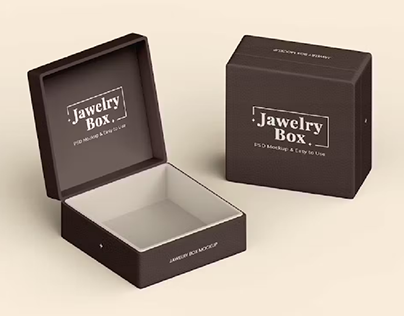Jewelry Box Mockup 5 Views
