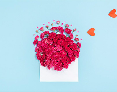 Floral Air Mail. Stop motion video.