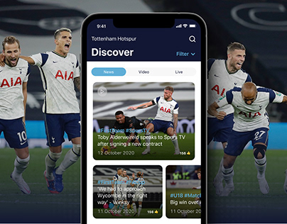 Tottenham Hotspur App Design