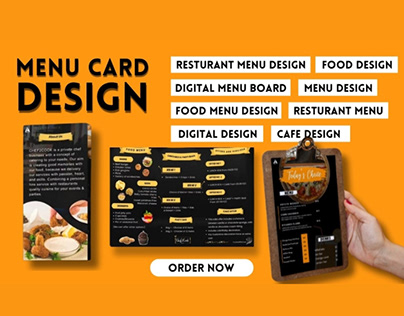 Resturant Menu Card Design