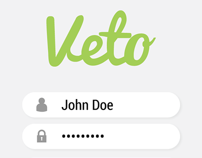 Veto App Concept UI/UX
