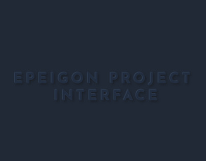Epeigon Project Interface