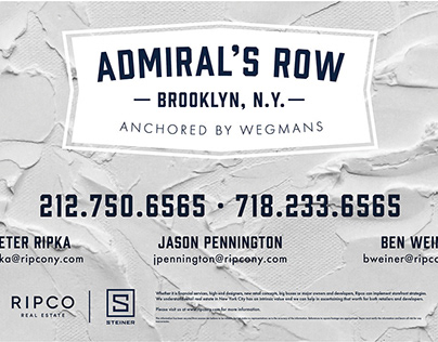 Admiral's Row Marketing Package
