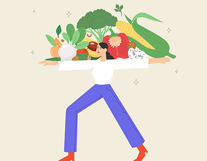 Healthy diet | 2D Character