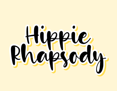 Hippie Rhapsody a Cursive Handwritten Font
