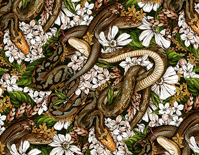 Textile Design: Snake