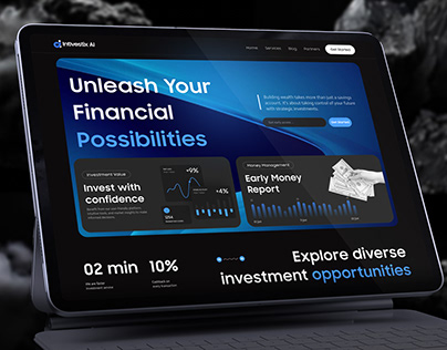 Financial Investment Landing Page UI Design