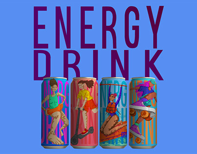 illustrations for energy drink