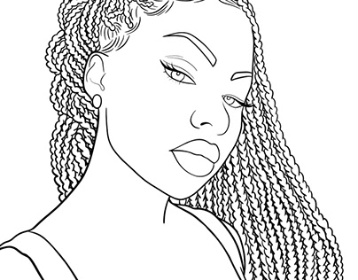 30 coloring pages black women