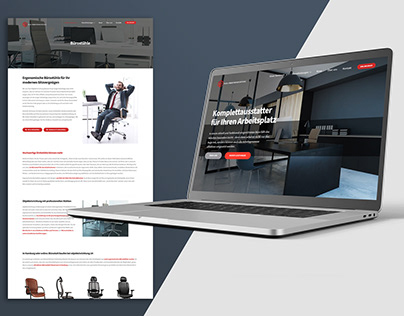 Clean design website for cool office furniture