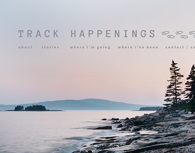 Track Happenings Web Mockup