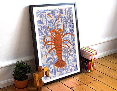 Crayfish Art Print for Endemic World