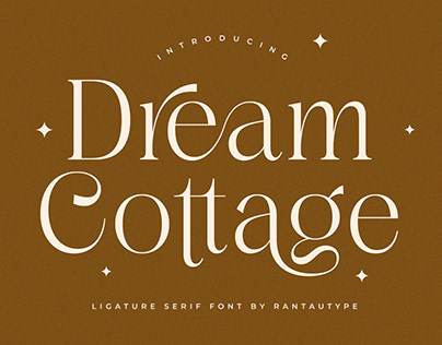 Dream Cottage Modern ligature serif Font