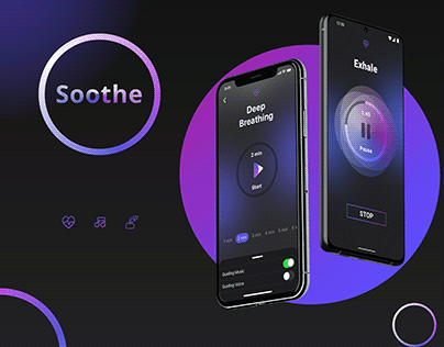 SOOTHE - Sleep/Meditation App - UI/UX Design