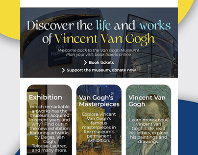 Van Gogh Website Design