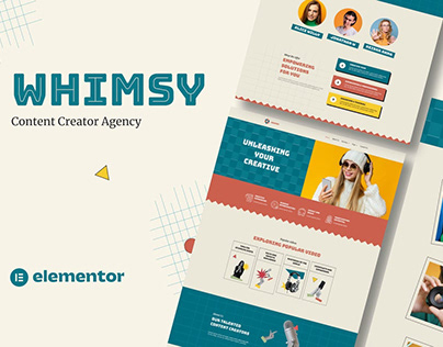 Whimsy - Content Creator Agency Template