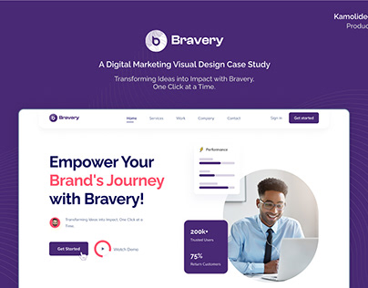 Bravery Digital Landing Page