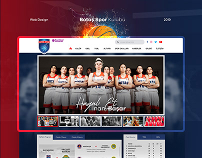 Botaş Spor Kulübü Web Design