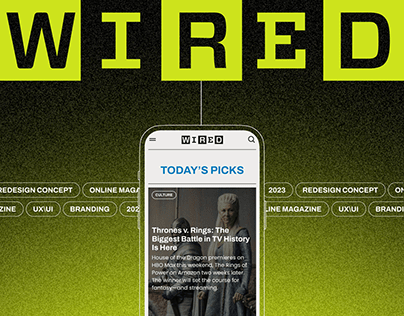 WIRED | News magazine website redesign concept