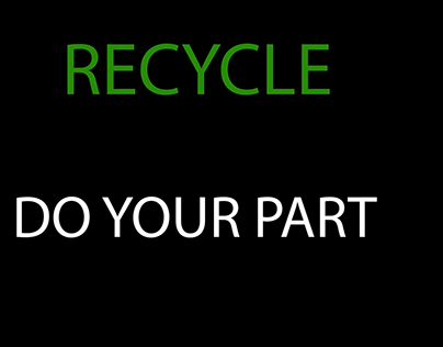 Recycle in America Do Your Part!