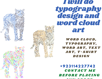 Word Cloud, Typography, Word Art, Text Art, T-Shirt