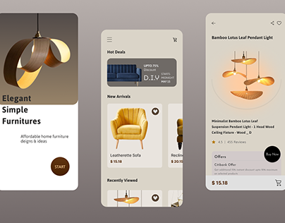 Furniture | Product Details | Mobile App | Figma