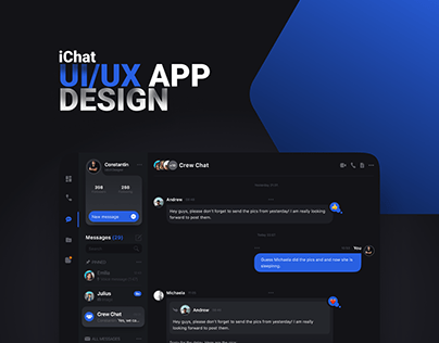 iChat - UI/UX App Design