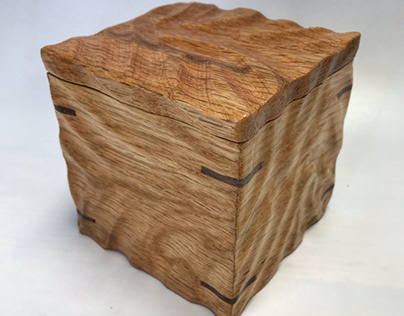 Textured oak box