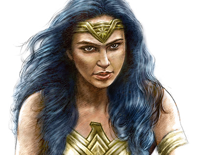 Wonder woman digital painting and drawing #superhero