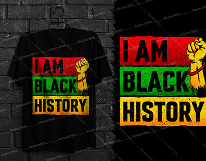 I Am Black History Juneteenth T-Shirt Design