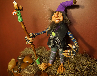 Fantasy Elfie doll. Handmade