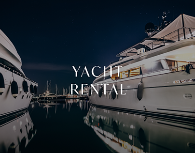 yacht rental - website design