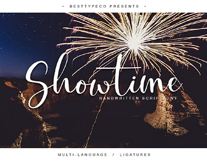 SHOWTIME - FREE HANDMADE CALLIGRAPHY FONT