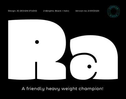 Rono typeface - A heavy weight champion
