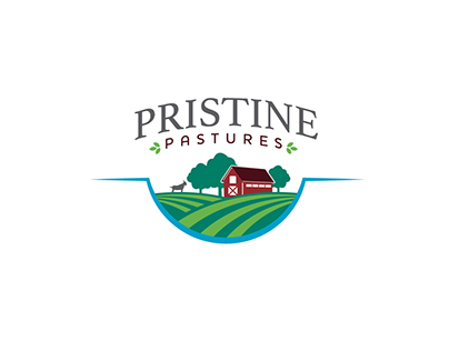 Pristine Pastures Logo, Branding and Flier Design
