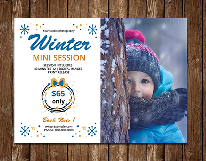 Winter Mini Session Template