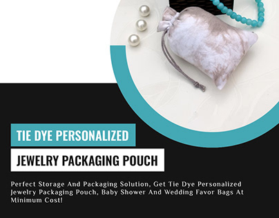 tie dye cotton drawstring pouches