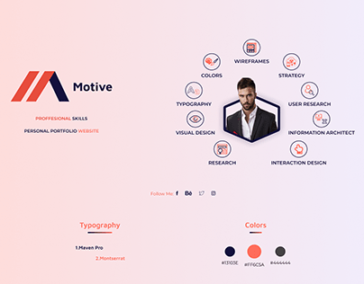 Motive - Personal Portfolio Website UI Design