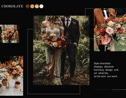 Floristic menu promo Web-designe