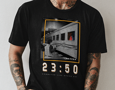 T Shirt Design - Kereta jurusan Kertosono 23:50 WIB