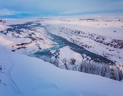 Gullfoss In Icelandic means Golden Waterfall-28-1-24