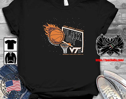 Original Virginia Tech Hokie Effect Black Out Shirt