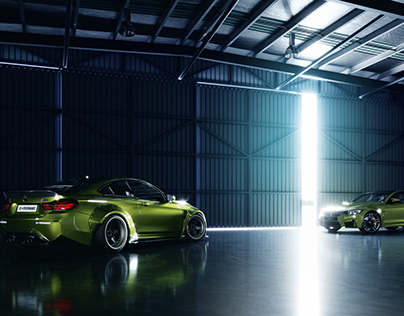 Project thumbnail - The M Power - BMW M4 and Liberty Walk M4 CGI