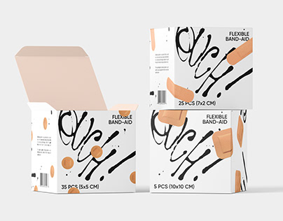 OUCH! band-aid packaging design concept