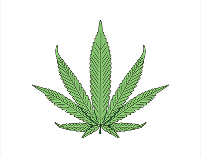 single cannabis logo design